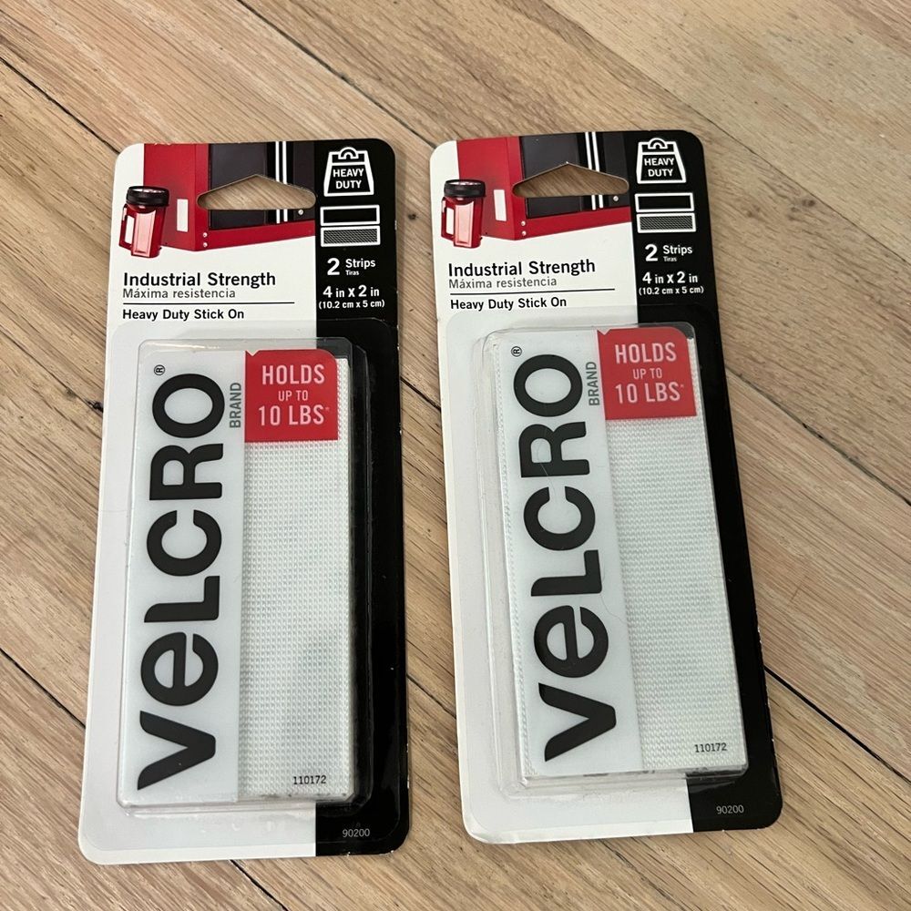 Adhesive Velcro Strip Packs, 2